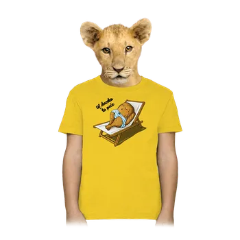 Chlapecké tričko Bastard Dneska to peče dětské tričko Gold