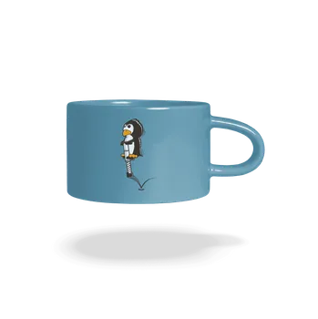 Bastard Lítám hrnek makronka Blue Macaron