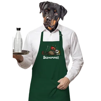 Kuchyňská zástěra Bastard Beznorovec zástěra Bottle Green