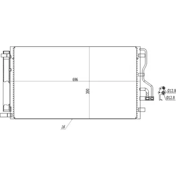 Chladič motoru CHLADIČ KLIMATIZ.HYUNDAI IX35 2.0 09-, 614 527