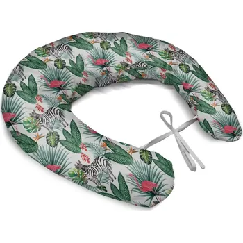 Polštář Sablio Těhotenský polštář Zebra a plameňák