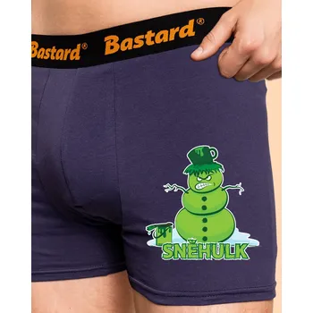 Trenýrky Bastard Sněhulk boxerky Blue Navy
