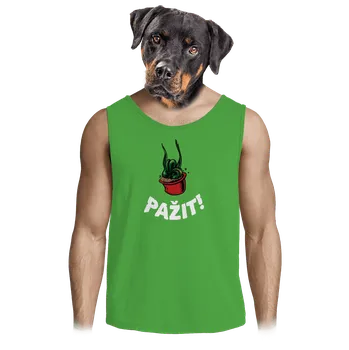 Pánská móda Bastard Pažit pánské tílko Lime