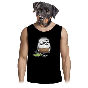 Pánské tílko Bastard Čajový týpek pánské tílko Black