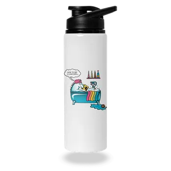 Láhev Bastard Jak se stát jednorožcem lahev na vodu White