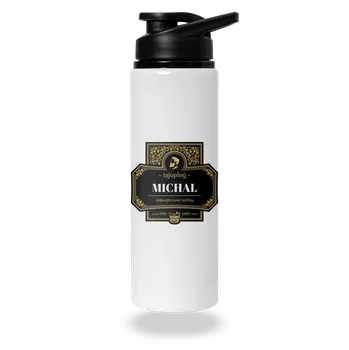 Láhev Bastard Alkoholová etiketa lahev na vodu White