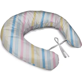Polštář Sablio Těhotenský polštář Tříbarevné pruhy