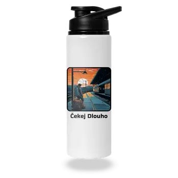 Láhev Bastard Čekej dlouho lahev na vodu White