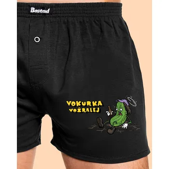 Trenýrky Bastard Vokurka vožralej pánské trenky Black