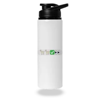 Láhev Bastard Emoji lahev na vodu White