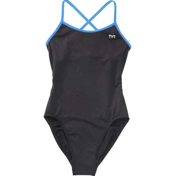 Dámské plavky Tyr Hexa Trinityfit Black/Blue XS - UK30