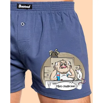 Pánské spodní prádlo Bastard Bílá myš pánské trenky Blue