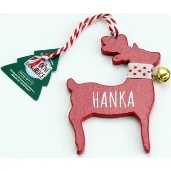 Vánoční dekorace Vánoční dekorace červený sob HANKA