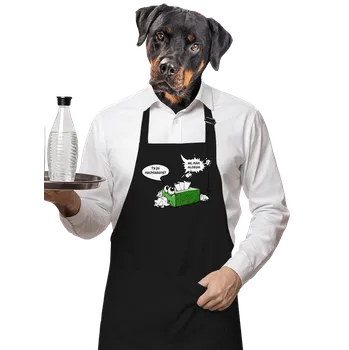 Kuchyňská zástěra Bastard Mám alergii zástěra Black