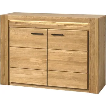 Komoda Komoda Velvet - Szynaka Meble dub přírodní 126x83 cm