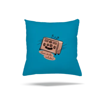 Polštář Bastard Skvěle naladěn polštář Blue Turquoise