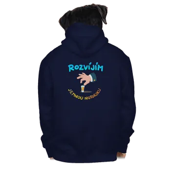 Pánská mikina Bastard Jemná notorika pánská mikina na zip Navy