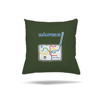 Polštář Bastard Metro Královec polštář Olive Green