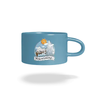 Bastard Hory mě přitahují hrnek makronka Blue Macaron