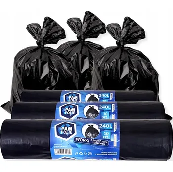 Pytle na odpadky Pytle na odpad Pamfolie černé 10x240 l
