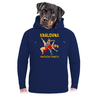 Pánská mikina Bastard Král a královna parketu unisex mikina premium Navy