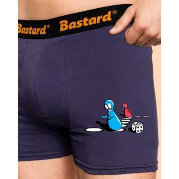 Pánské spodní prádlo Bastard Člověče, nezlob se boxerky Blue Navy