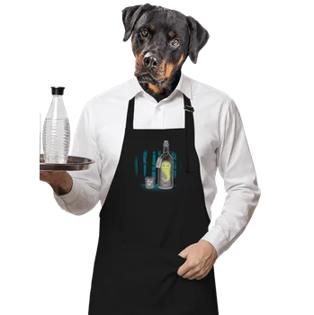 Kuchyňská zástěra Bastard Spiritus zástěra Black