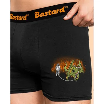 Trenýrky Bastard Venčení draka boxerky Black