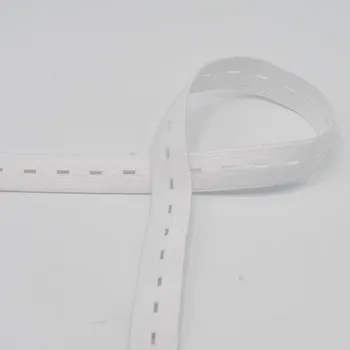 Textilie Strima Pruženka dírková, 20 mm - bílá