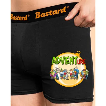Trenýrky Bastard Adventure boxerky Black