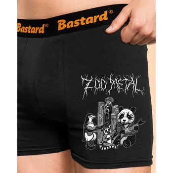 Trenýrky Bastard ZOO metal boxerky Black