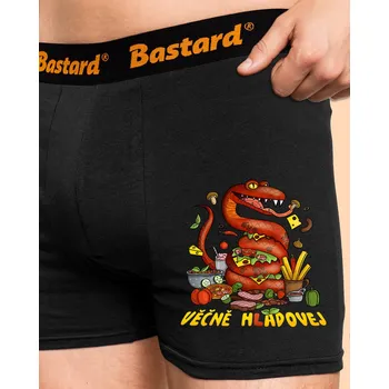 Trenýrky Bastard Věčně hladovej boxerky Black