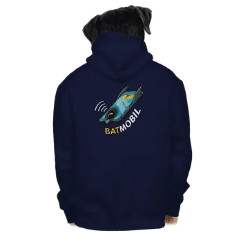 Pánská mikina Bastard Batmobil pánská mikina na zip Navy