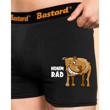Trenýrky Bastard Honím rád boxerky Black