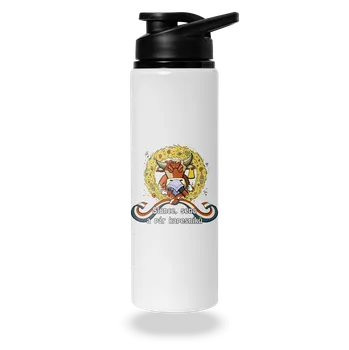 Láhev Bastard Slunce, seno a pár kapesníků lahev na vodu White