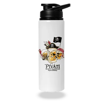 Láhev Bastard Piváti z Kalibiku lahev na vodu White