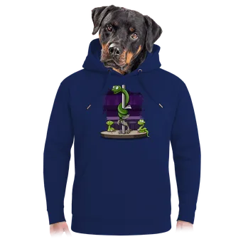 Pánská mikina Bastard Had striptér unisex mikina premium Navy