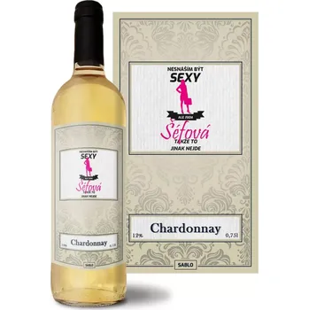 Víno Sablio Bílé víno Nesnáším být sexy, ale jsem šéfová: 0,75 l