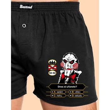 Trenýrky Bastard Milionář pánské trenky Black