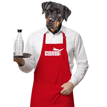 Kuchyňská zástěra Bastard Coma zástěra Red