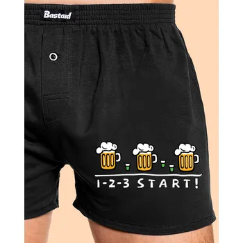 Trenýrky Bastard Start pánské trenky Black