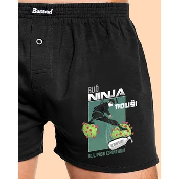 Trenýrky Bastard Ninja v rouši pánské trenky Black