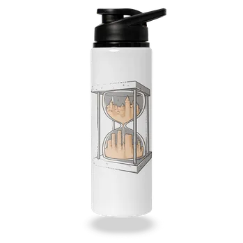 Láhev Bastard Přesýpací hodiny lahev na vodu White