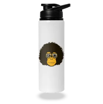 Láhev Bastard Retro opičák lahev na vodu White