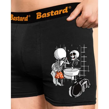 Trenýrky Bastard Dobré ráno boxerky Black