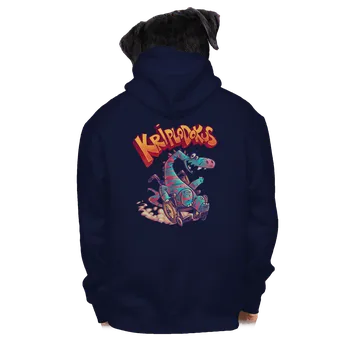 Pánská mikina Bastard Kriplodokus pánská mikina na zip Navy