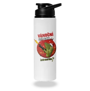 Láhev Bastard Vánoční lití olova lahev na vodu White