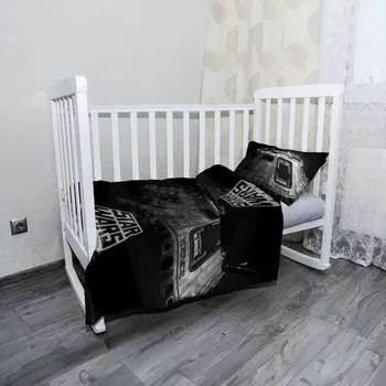 Povlečení Sablio Mikroplyšové dětské povlečení do postýlky Star Wars Vesmírná loď - 120x90 / 40x60