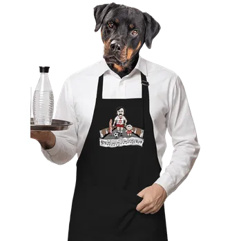 Kuchyňská zástěra Bastard Fotbalová legenda zástěra Black