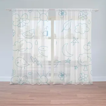 Záclona Sablio Záclony Kreslení nejmenších: 2ks 150x250cm